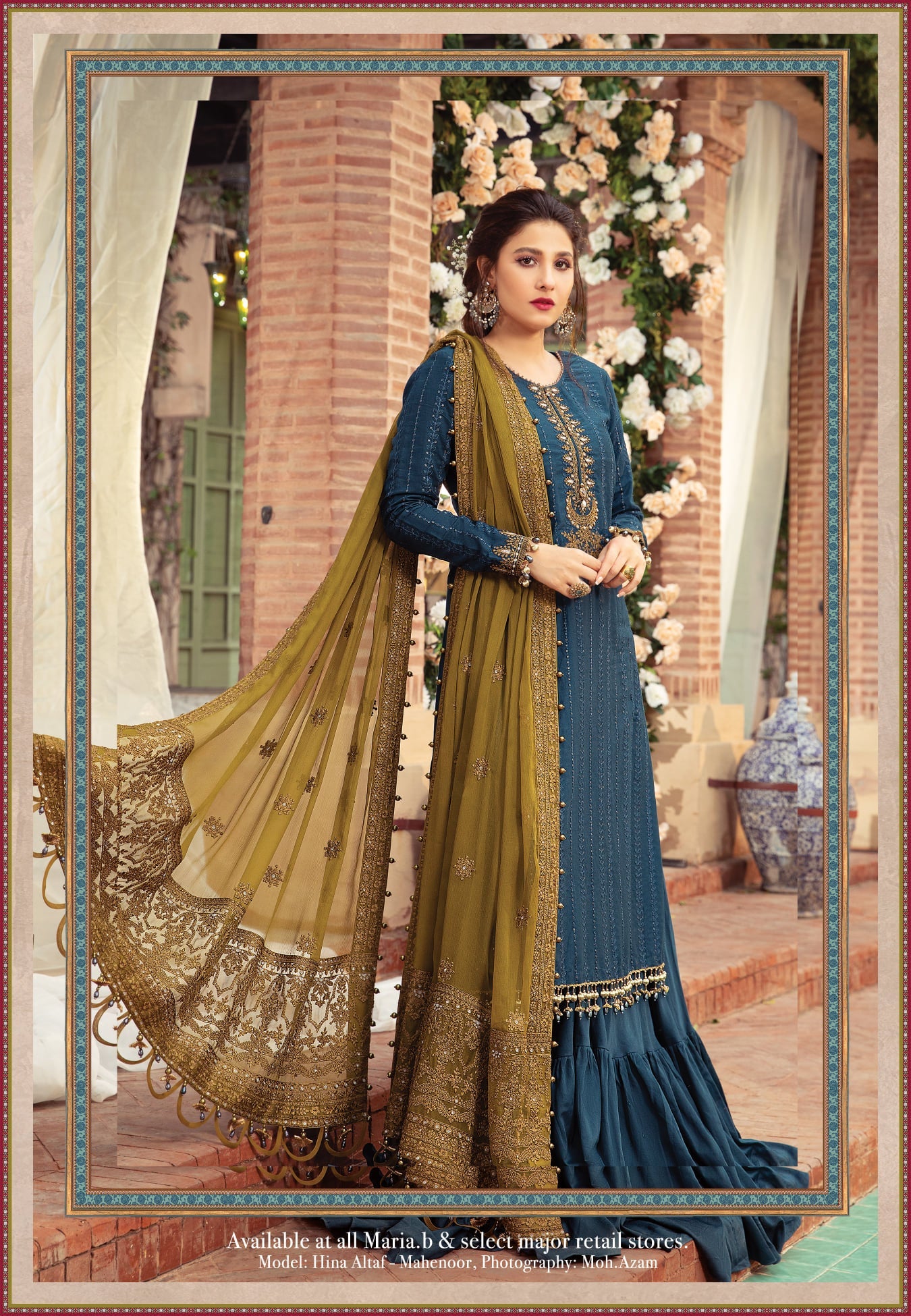 Heavy Embroidered Party Wear Dress 2024 (DZ16846)